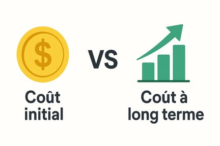 Coût inital vs Long-term