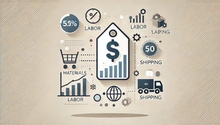 DALL·E 2024-07-03 15.39.53 - A modern and clean image representing product pricing variations. It should include elements like a price tag, a bar chart, and icons symbolizing diff