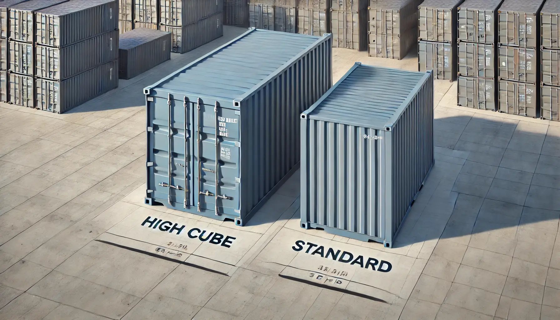 Conteneur maritime standard vs conteneur High Cube ?