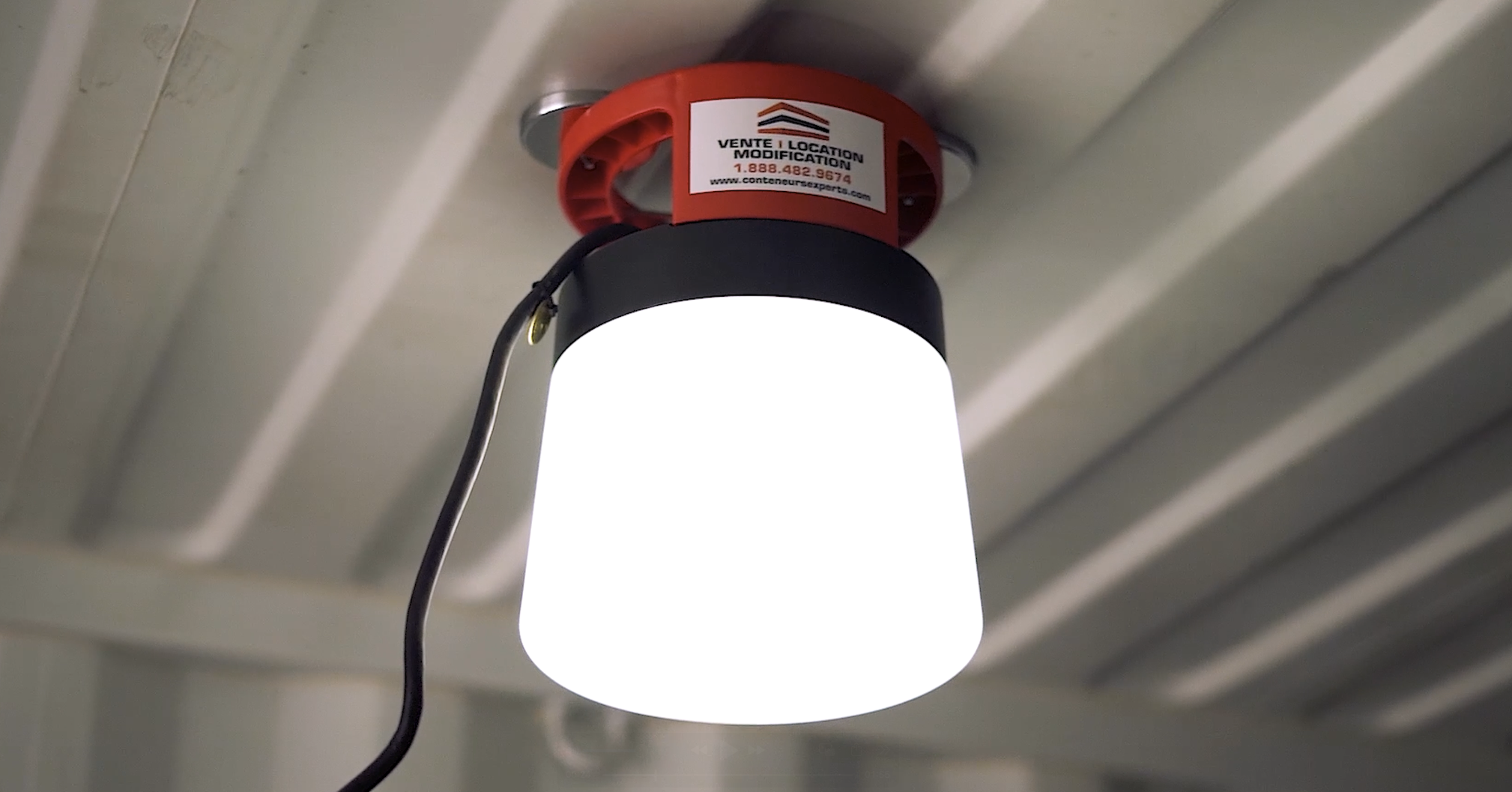How a magnetic light transforms the inside of your shipping container