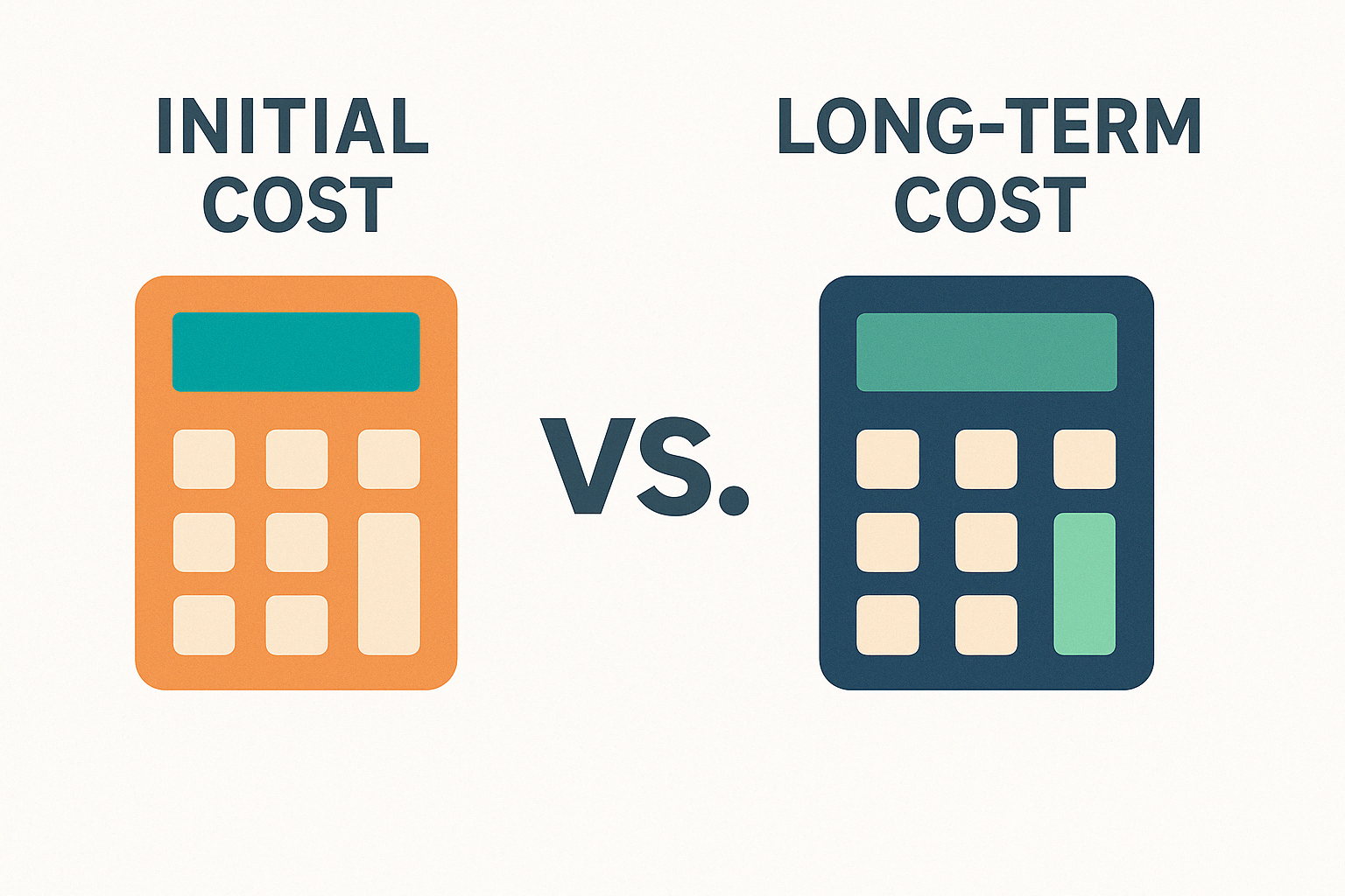 Initial Cost vs. Long-Term Cost: What You Should Really Be Calculating